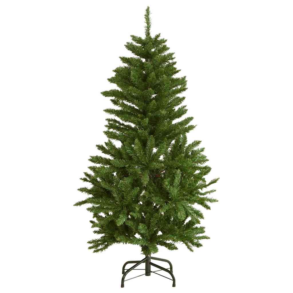 Vidaxl Sztuczna Choinka Na Zawiasach, 150 Lampek Led I Bombki, 120 Cm