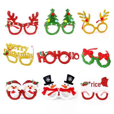 Santa Claus Christmas Glasses & Antler Props for Holiday Parties - Fun Gifts for Adults & Children