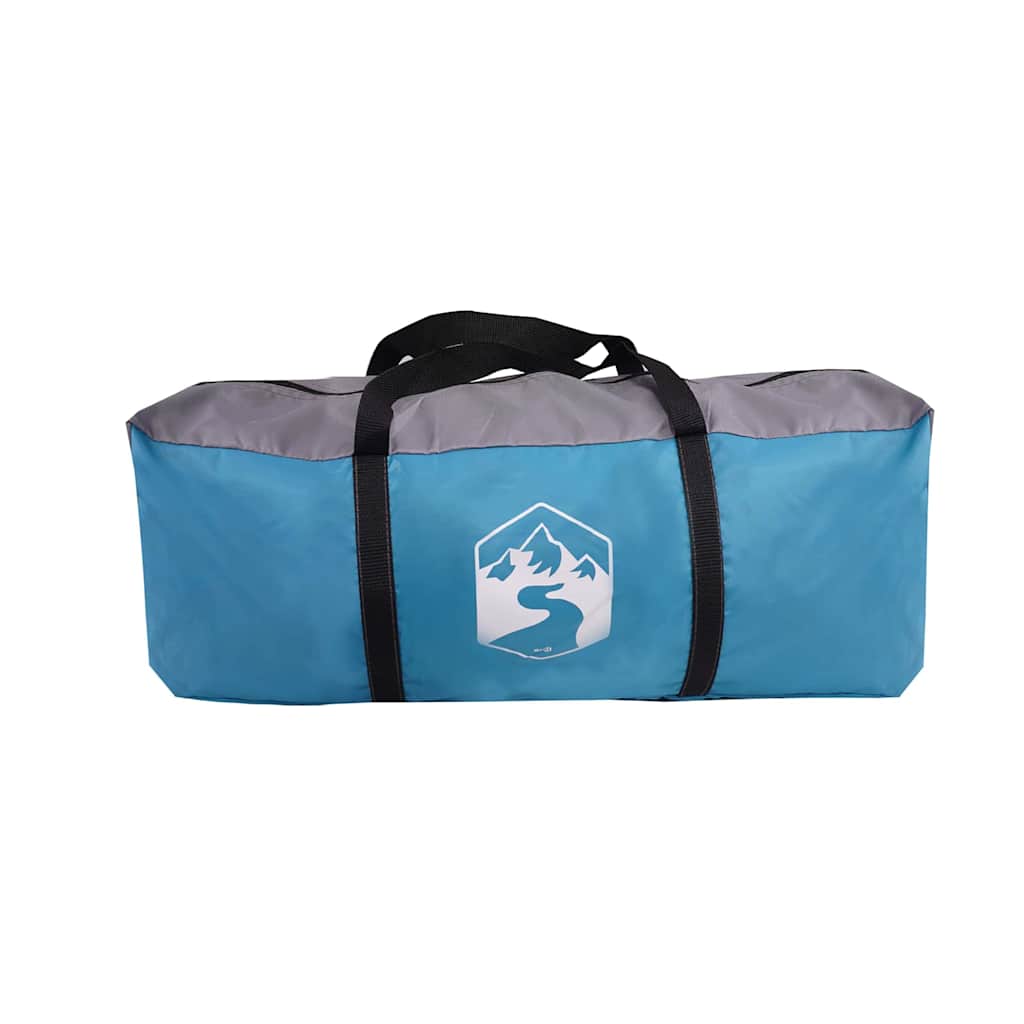 Family Tent with Roof Blue and Grey 576 x 325 x 213 cm