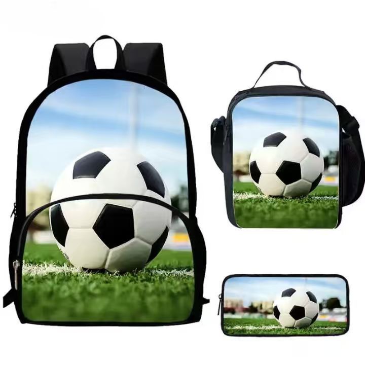 

School Season Backpack 17-inch Student Schoolbag Backpack Digital Printing Backpack To Draw Ship according to pattern