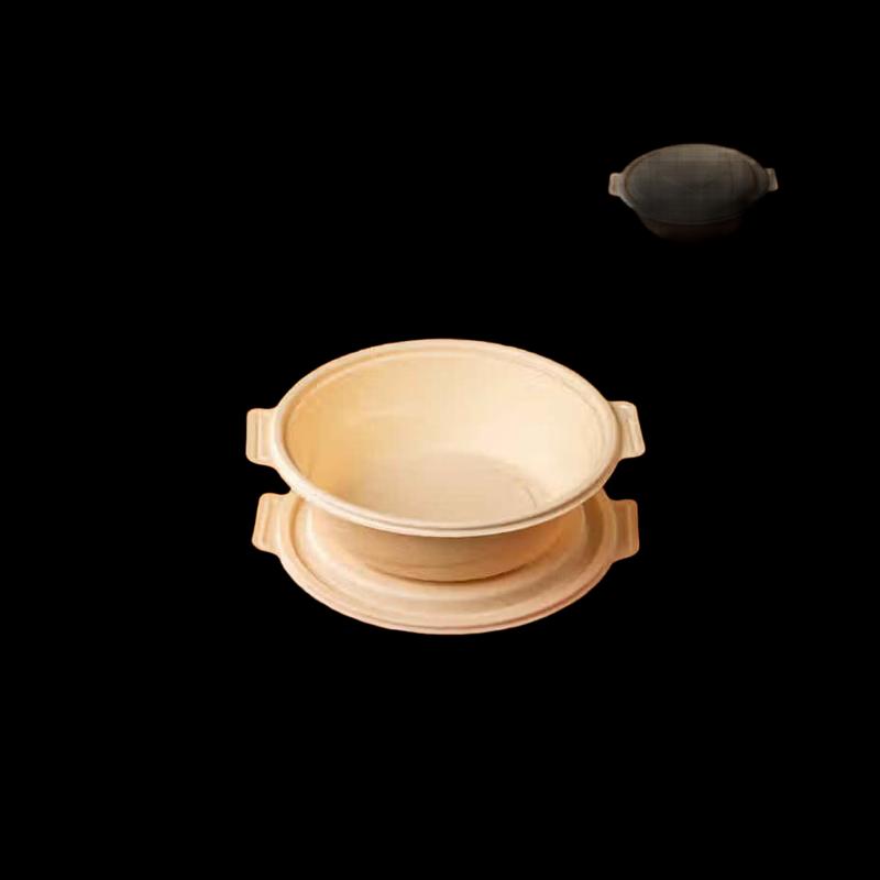 Eco-Friendly Corn Starch Disposable Round Food Container