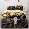 Highland Cattle Duvet Cover Set Funny Farm Animal Comforter Cover For Kids Boy Cow Mountain Meadow Queen Size 2/3pcs Quilt Cover