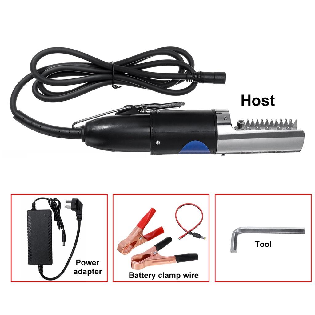 Fish Scaler Electric Fishing Scalers Clean Fish Remover Cleaner Descaler Waterproof Scraper Seafood Tools Black