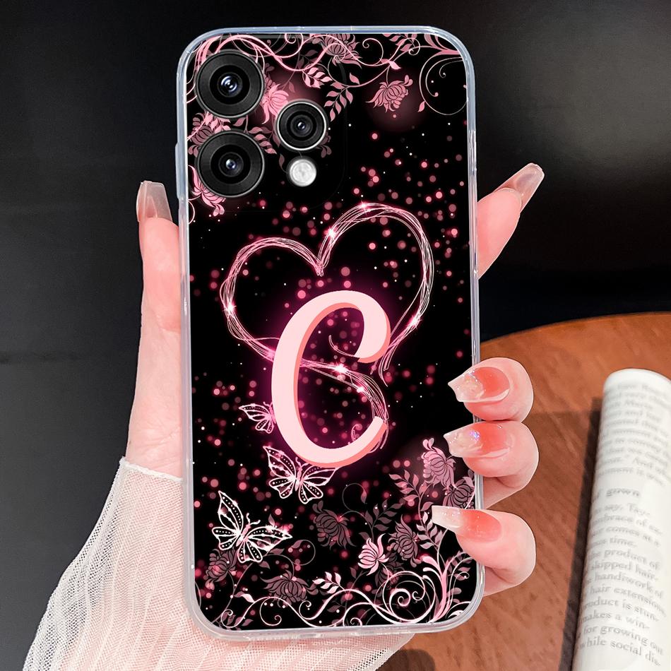 For Oppo Reno 15 Pro Mini 15F 15C 5G Phone Case Gorgeous Star Letters Shockproof Shell For Oppo Reno15 Soft Clear Silicone Funda