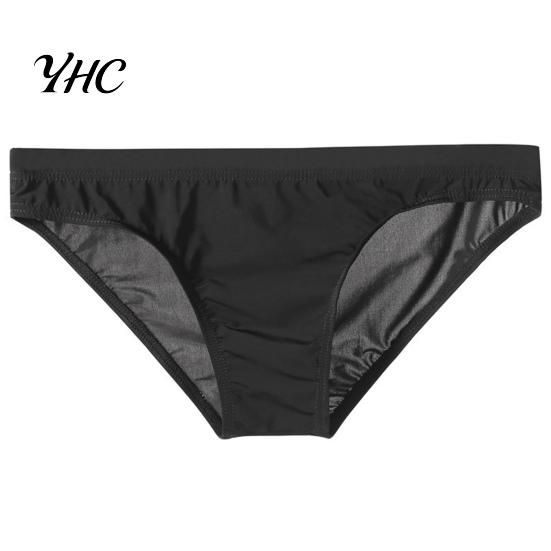 Men Underpants Briefs Stretchy Breathable Comfortable Soft See Through Trendy Ice Silk Sexy Low Waist Panties Daily Life