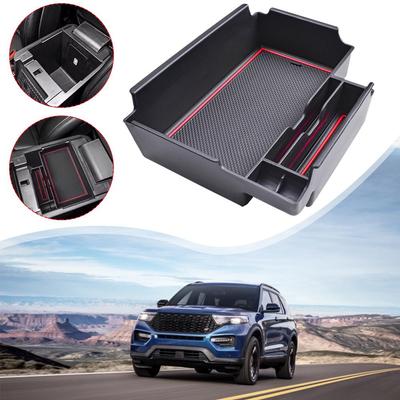 Organizér středové konzoly Úložný tác pro FORD Explorer 2020 2025 2025 2025 2025 Vložka ABS tácu do loketní opěrky L6E9