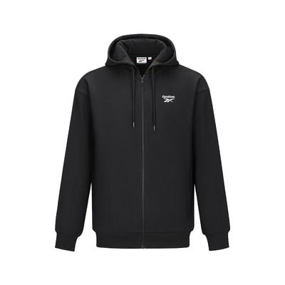 Reebok Logo Casual Fashion Comfortable Hoodie Unisex Hoodies Black 24FRE101UGH0