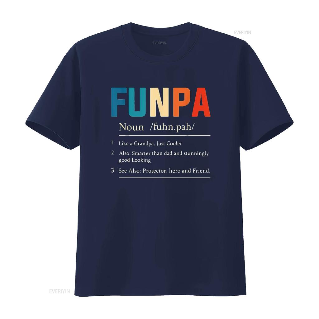 Cool Fun Funpa Grandpa Novelty T Shirt Designs Womens Black L vintage Washed Soft Stretched Stylish homme Top For Everyday Wear