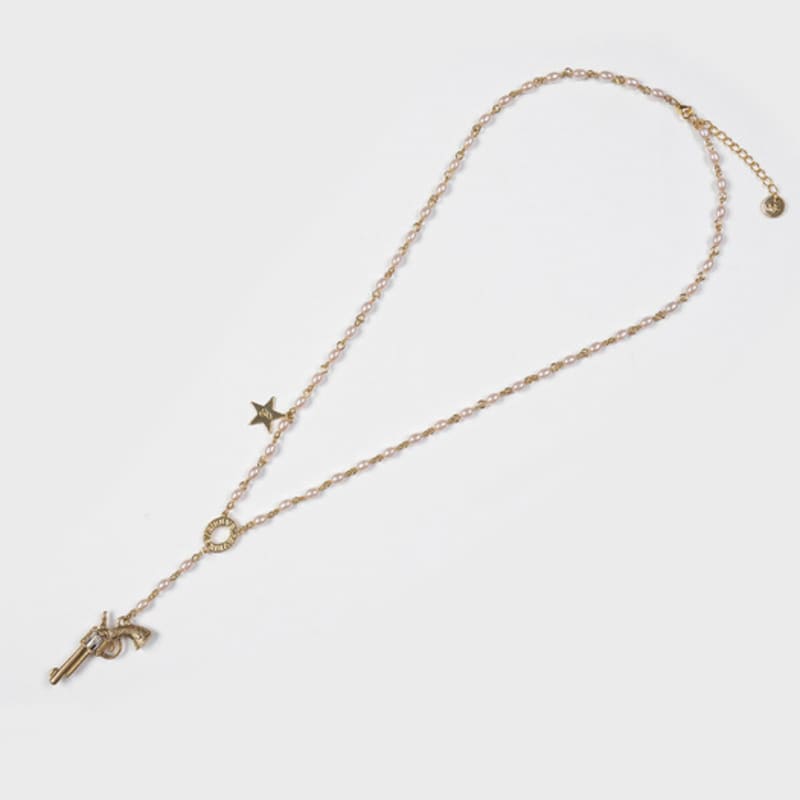 

Eireve REVOLVER BEADS NECKLACE (GOLD&BEIGE) Gold Beige