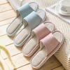 Breathable Cotton Blend Slippers Women Men Indoor Slipper Soft Sole Cartoon Design Lovers Home Floor Shoes Lovers Fashion Slides