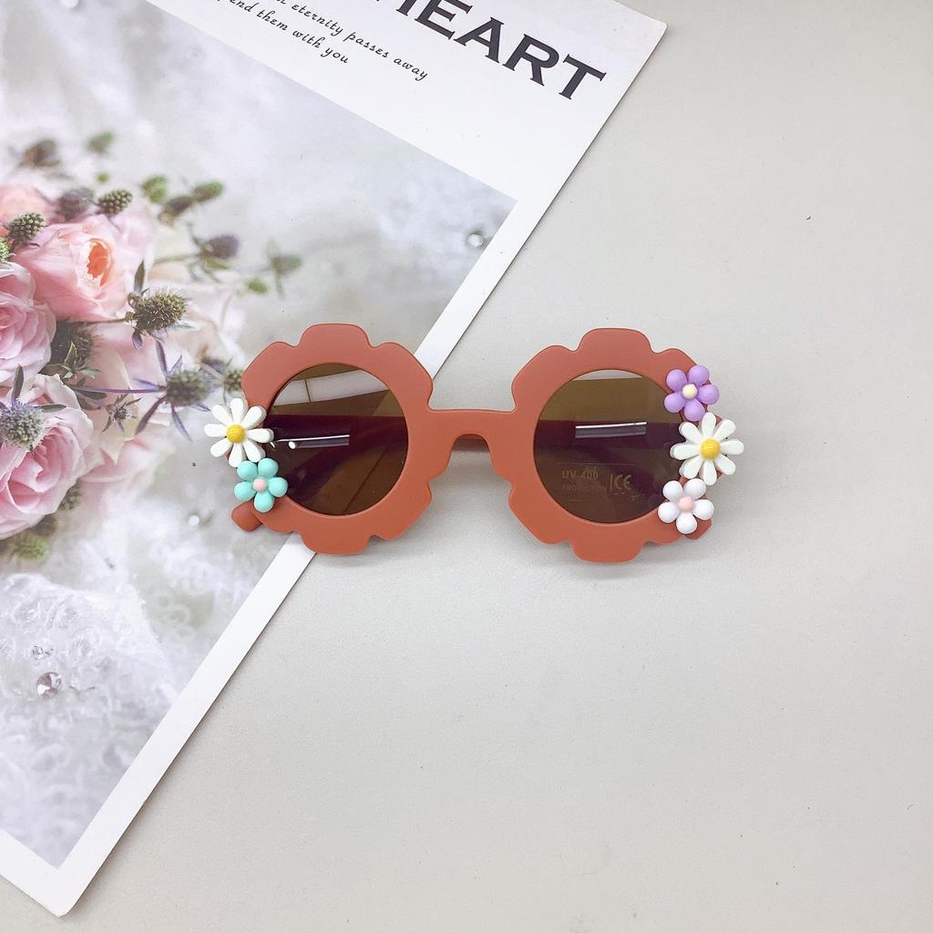 Fashion Cute Diy Children'S Sunglasses Trend Girls Concave Sunglasses Uv-Proof Uv400 Glasses