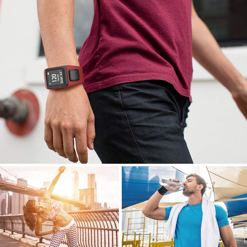 Soft Silicone Watch Band Replacement for TomTom Sport Runner 2/3