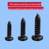 Black Zinc Plated 304 Stainless Steel Phillips Round Head Self-Tapping Screws