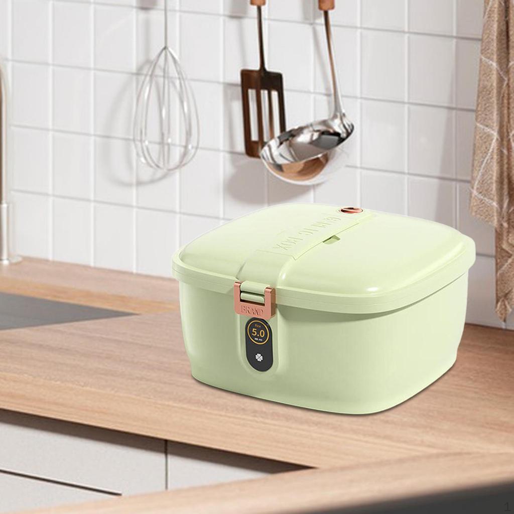 Grain Rice Container Flour Bin Airtight Household Pet Food Storage Box Sealed