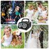 Dual-Hole Portable Automatic Bubble Machine for Weddings and Celebrations