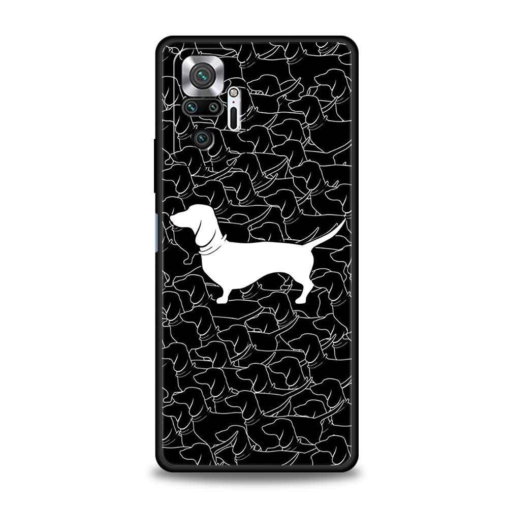 Dachshund Sausage Dog Phone Case For Xiaomi Redmi Note 14 13 5G 10 11 12 Pro Plus 4G 14C 13C 12C 10C Black Cover