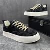Fashion Men's Shoe Trend 2025 Spring New Casual Breathable Soft Soled Canvas Shoes Lightweight and Simple Casual Board Shoes Sneakers