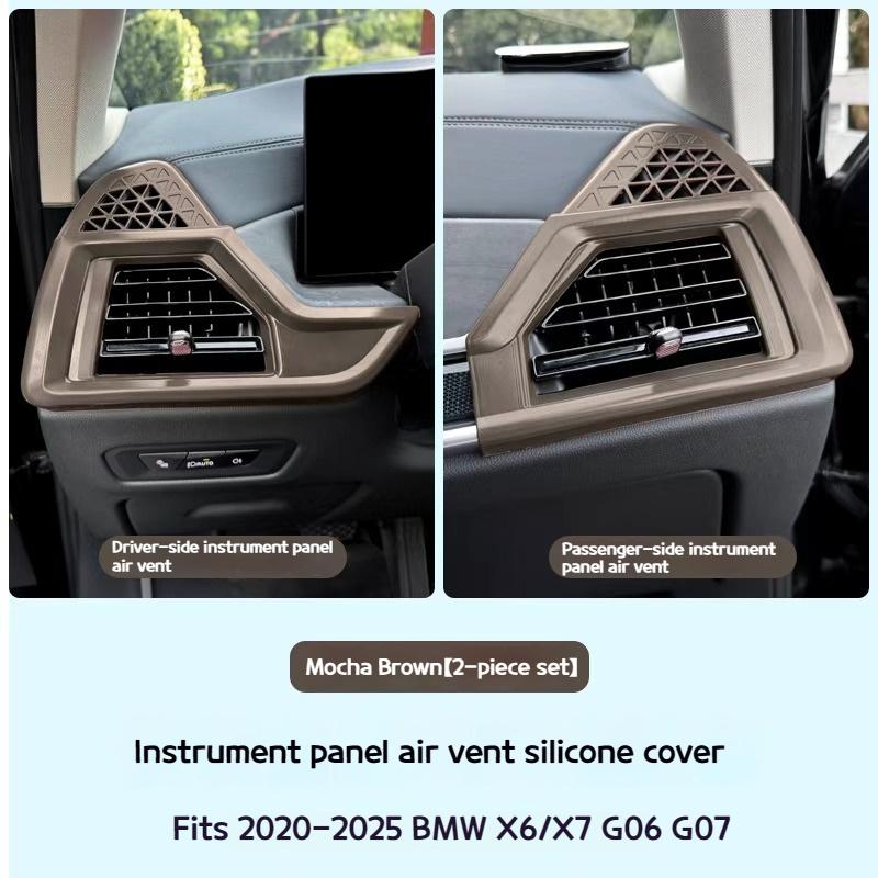 For BMW X5 X6 X7 G05 G06 G07 -2025 LHD Dashboard Air Conditioning Side Air Outlet Protective Covers Car Interior Accessories