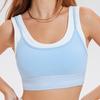 Women's Shockproof Sports Bra with Chest Pads - Two-Piece Yoga and Fitness Top