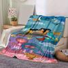 1pc. Cartoon Aladdin Magic Carpet Blanket for Friends and Family, Soft Throw Blanket for Couch Bed Sofa