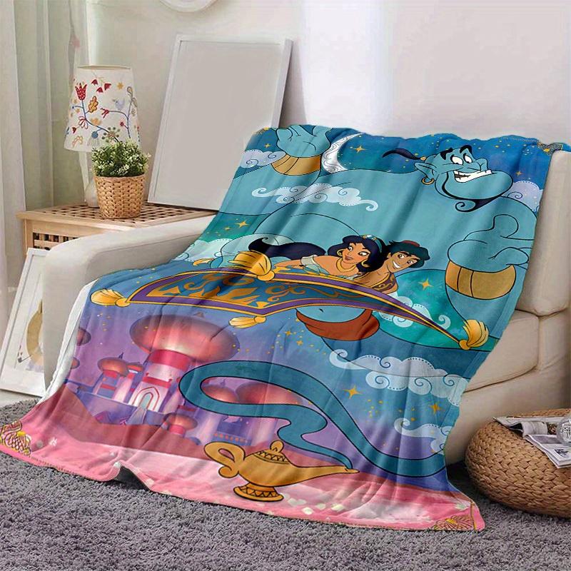 1pc. Cartoon Aladdin Magic Carpet Blanket for Friends and Family, Soft Throw Blanket for Couch Bed Sofa