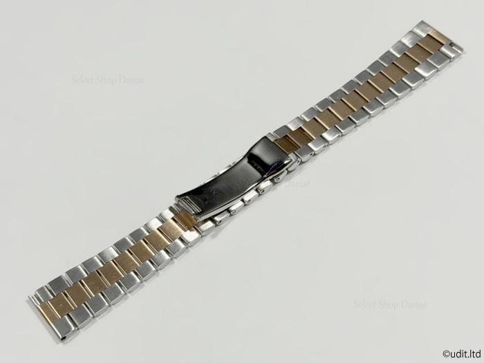 [USED] 20mm Lug Width Rolex Compatible President Bracelet with Rose Gold Accents