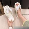 Fashion 2025 Women Slippers New Summer Casual Shoes Versatile Thick Sole Sandals Women Outwear Bow Beach Slippers Sexy Slides Women