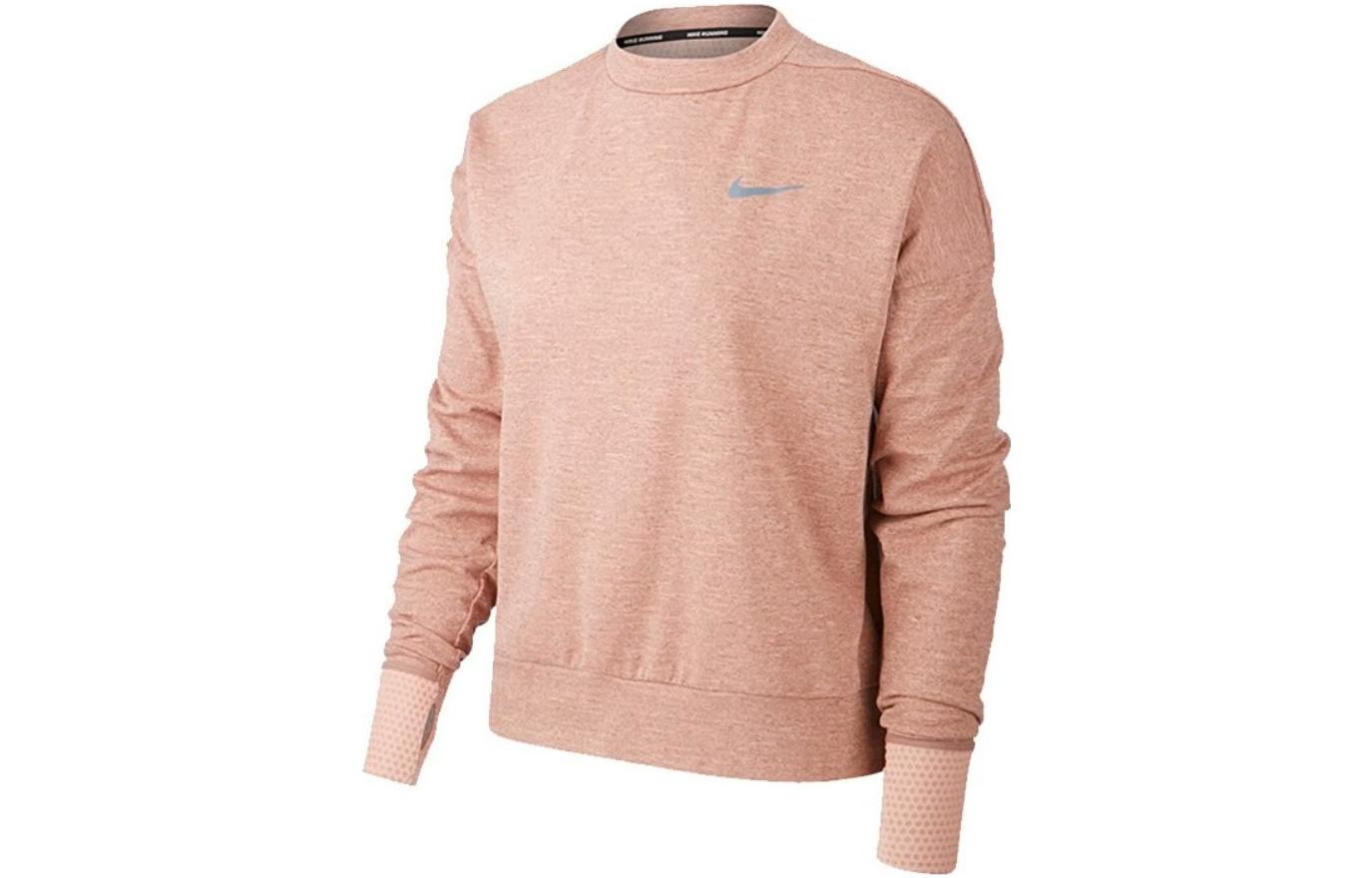 Nike Sweatshirts Women s Pink Crew Neck Moderate Regular 928947-646 XL