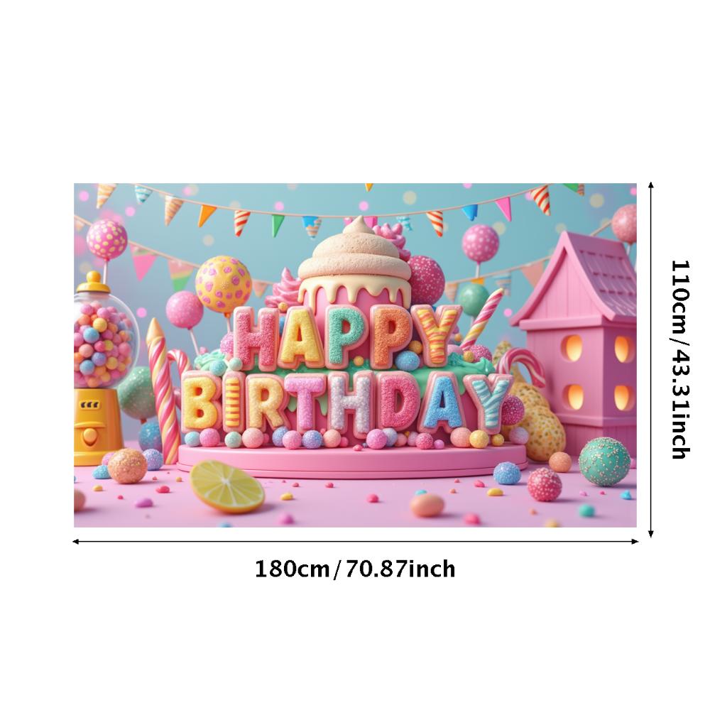 

3D Letters Party Decoration Celebration Banner Event Banner for Party Celebration Candy Party