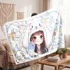 Warm Flannel BlanketCinnamoroll Soft Cozy Throw Blanket for Bedroom Couch