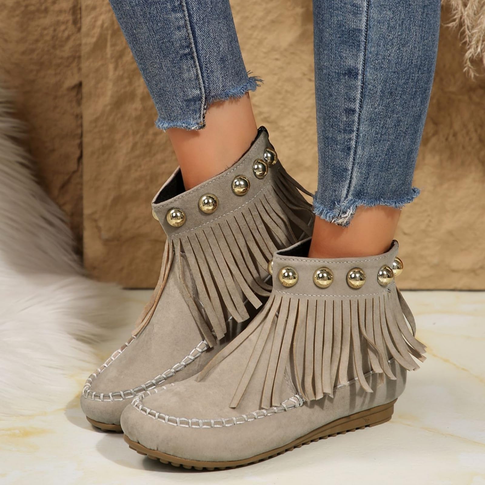 Женские Повседневные и Модные Британские Элегантные Цветные Низкие Ботинки на Низком Каблуке с Плоской Подошвой 38 бежевый 2430₽