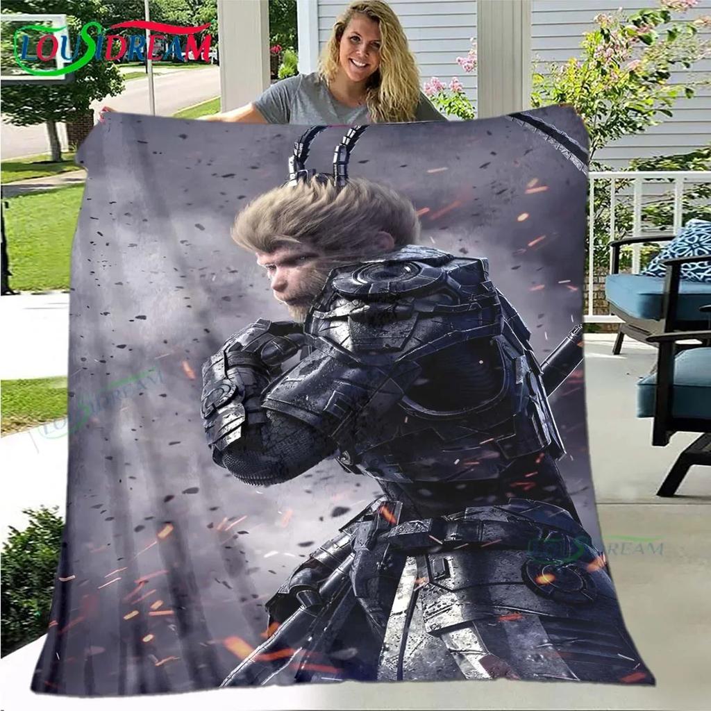 Role The Monkey King Printed Four Seasons Blanket Sofa Cover Travel Bed Plush Blanket Travel Office Break Blanket Birthday Gift