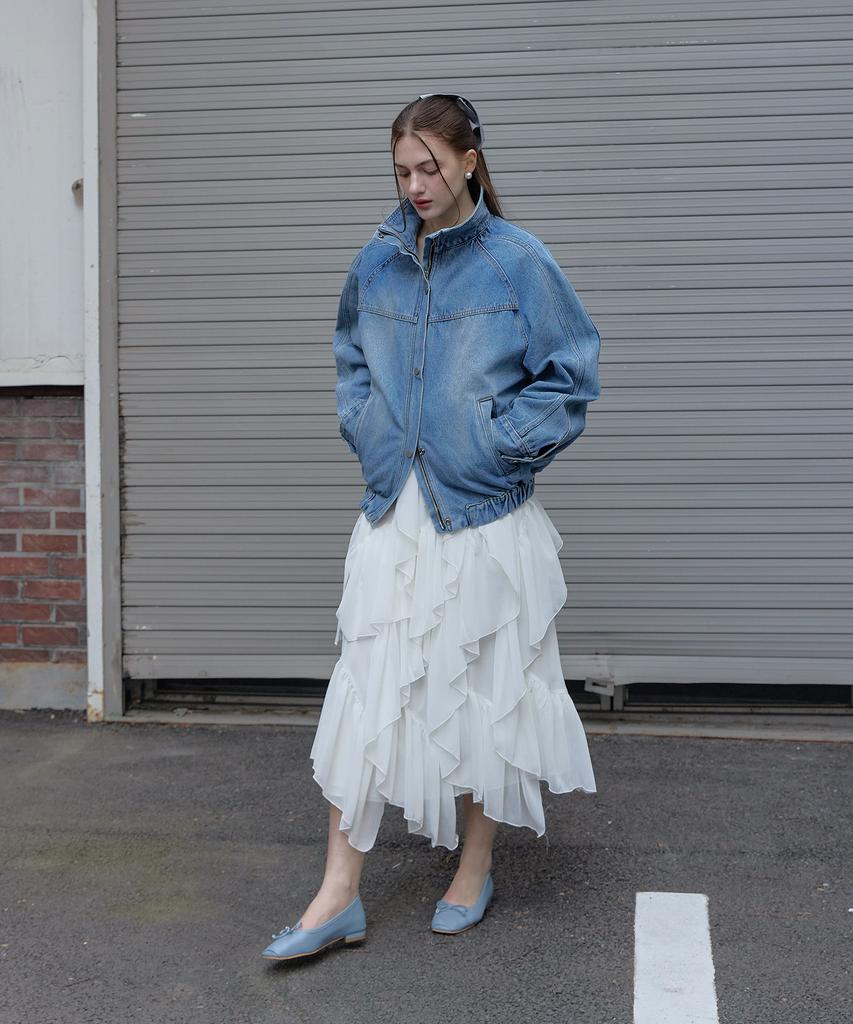Seuleubi Falling Ruffle Skirt_3 Color