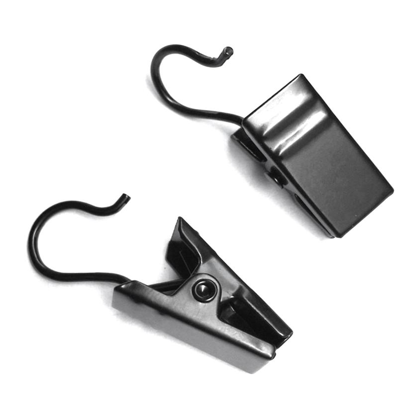 50Pcs Metal Curtain Clips With Hook Towel Photo Clips Home Window Accessories Sturdy And Durable Iron Drapery Hook