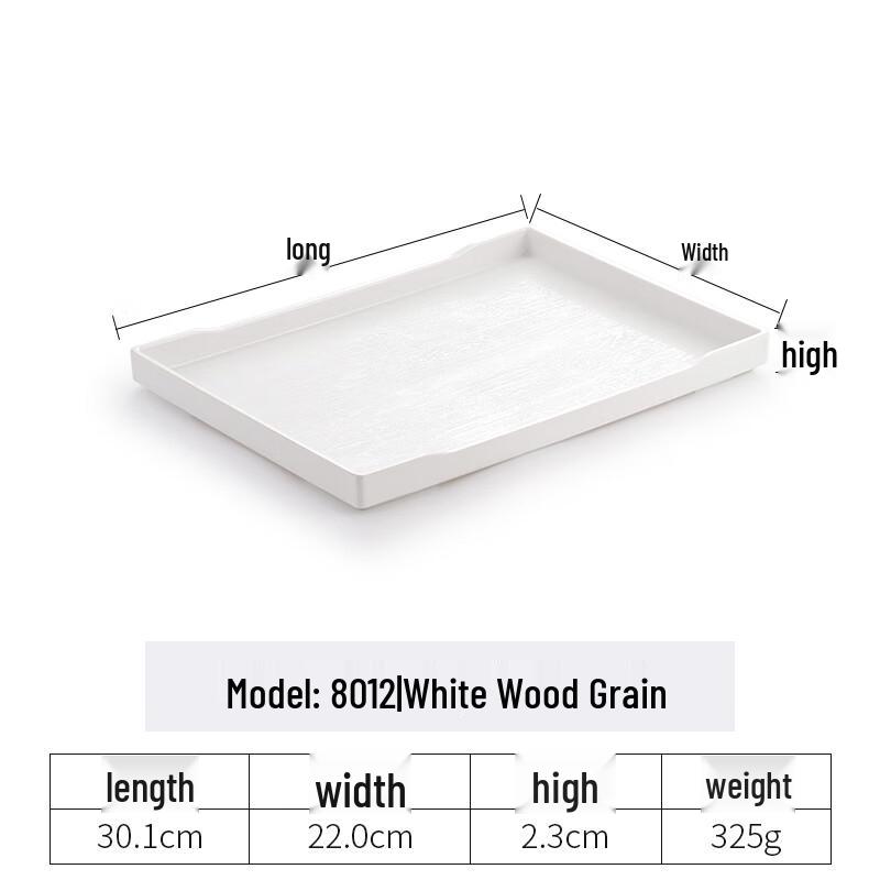 Durable Rectangular Plastic Serving Tray