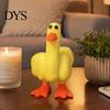 Funny Little Yellow Duck Statue Middle Finger Resin Figurine, Hand-Painted Cheeky Statue, Weatherproof Indoor Niche Landscaping Outdoor Decor for Desk