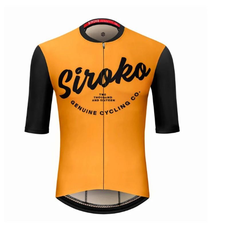 SIROKO Radsportbekleidung Oberteil Herren Mountainbike Kurzarm Wettkampf Atmungsaktiv Fahrradausrüstung