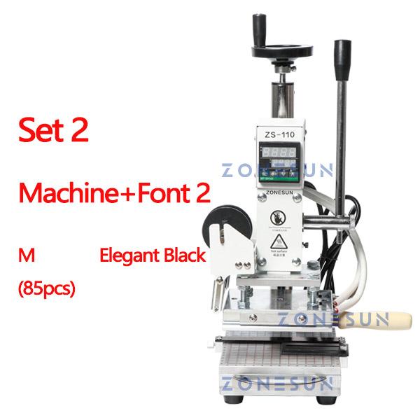 ZONESUN ZS-110 Press Trainer Heat Press Machine For Wood Presses PVC Paper Custom Logo Making Hot Foil Stamping Machine 300W