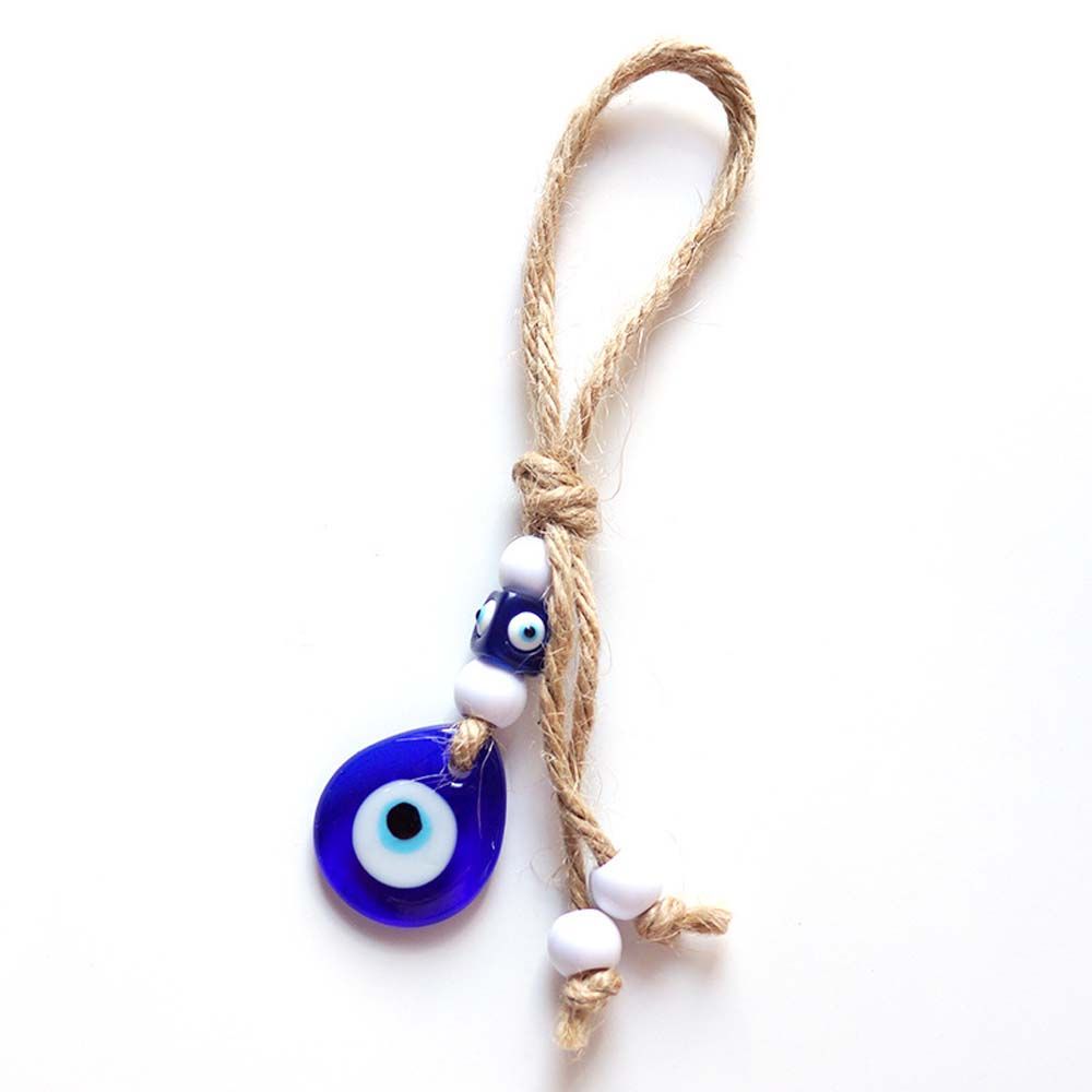 Ornaments Jewelry Twine Drop Pendant Evil Blue Eye Pendant Car Key Pendants Interior Accessories