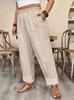 Women's Plus Size Casual Wide Leg Pants Loose Fit for Daily Wear