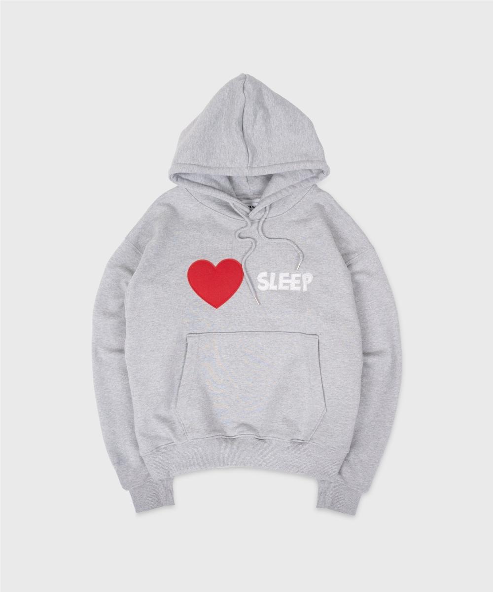 Need Sleep I Love Sleep Hoodie [Melange Gray] 1