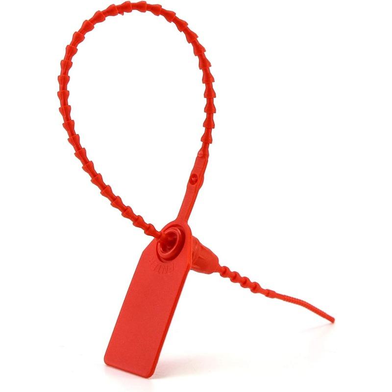 100 Stück Kunststoff Selbstverriegelnde Manipulationssichere Siegel Krawatten Beschilderung (250mm/10" Länge)