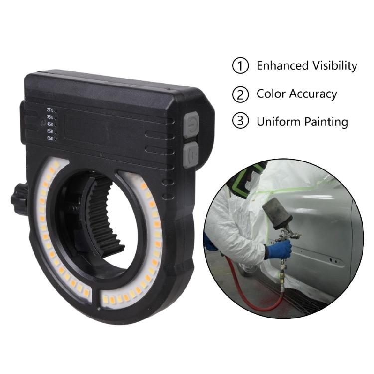 Car Body Work Light 500 Lumen Output 5 Brightness Mode 2700K-6500K Color Temperature Cordless Sprayer Guns Light