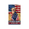 250 Years of Freedom Garden Flag Single Sided 30X45cm Decorative Outdoor Banner with Cat and Patriotic Design for Yard and Home Display