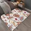 15 Sizes Books and Butterflies Room Rug Street Fashion Carpet for Bedroom Living Room Floor Mat Home Decor Non-Slip Chair Gift