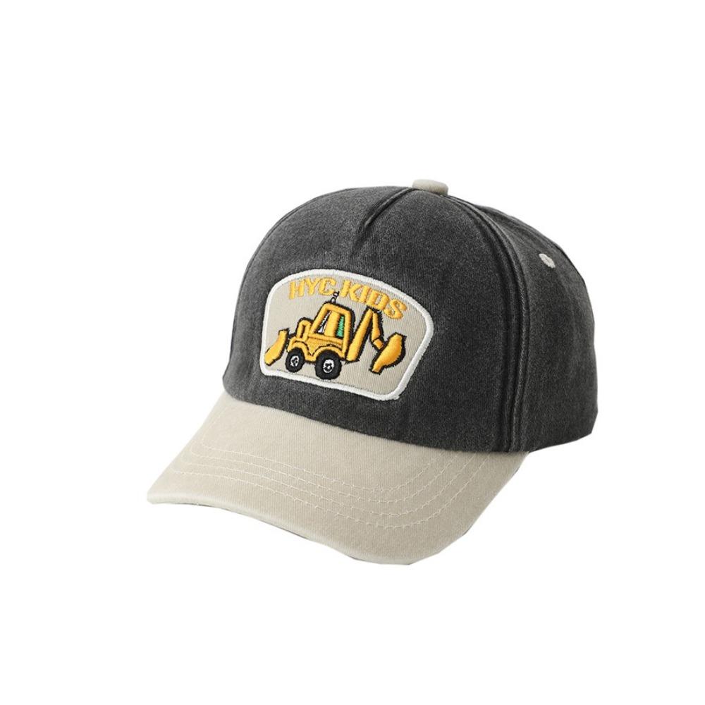 Cappellino con visiera regolabile Colore lavato Cappellino da baseball 2025 Cappello da sole Bambini