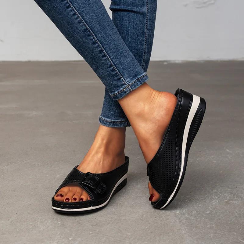 Fashion Sandals Summer New Women's Platform Wedge Heel Casual Fashion Women's Shoes Outdoor Beach Comfortable Shoes