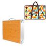 Portable Folding Beach Table with Carry Handle Folding Camping Table Bamboos Desktop Folding Table Easy To Carry
