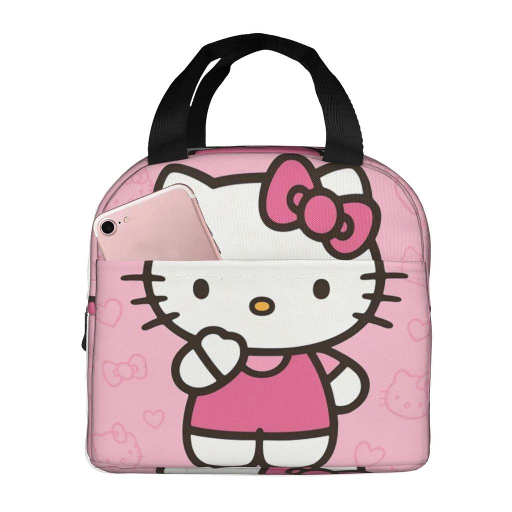 Cartoon Animation Picnic Bag, Primary And Secondary School Students Lunch Bag, Convenient And Large-Capacity Thermal Insulation Bag