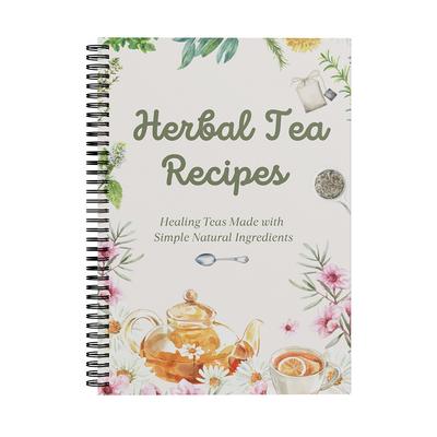 Herbal Tea Recipes Planner & Personal Organizer Notebook Home Herbalist Gift